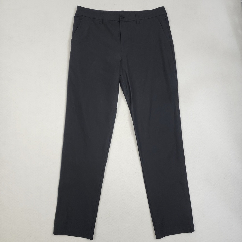 Lululemon ABC Pants Mens 33 x 32.5 Black Stretch Classic Fit Pockets Straight